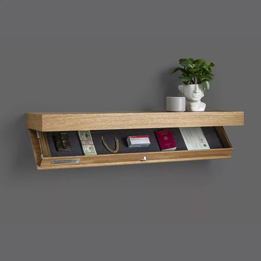 Designer secret shelf with hidden space