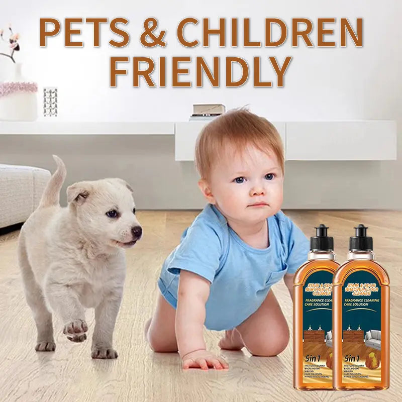 Stain and Odor Remover for Wooden Floors – 5-in-1 Cleaning Solution