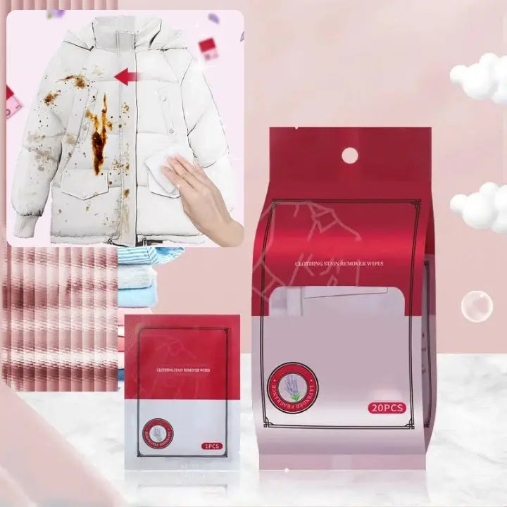 Stain-Free Clothing – Cleaning Wipes for On-the-Go