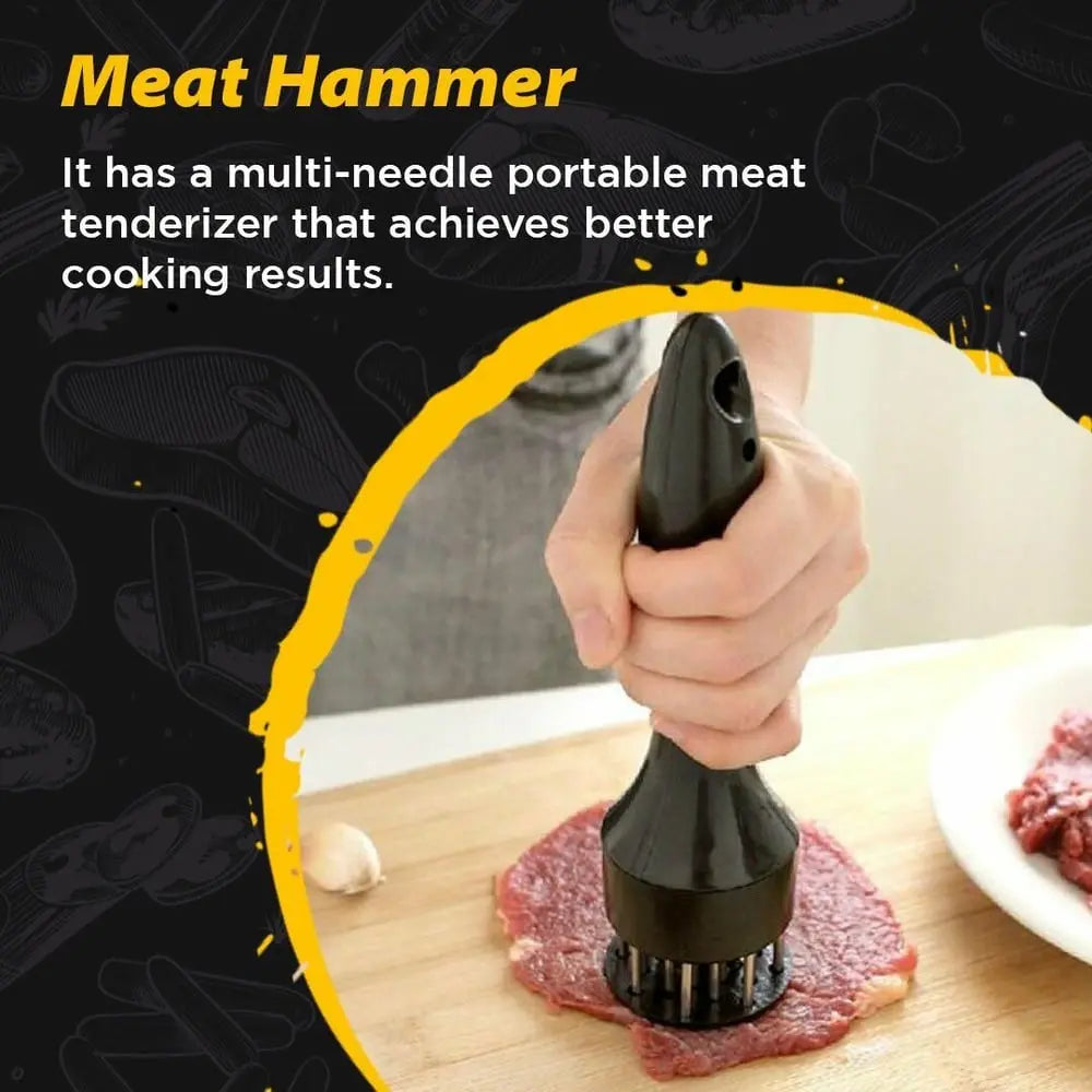 Meat Tenderizer – Stainless Steel Needle Blades for more tender and faster cooked meat!