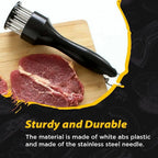 Meat Tenderizer – Stainless Steel Needle Blades for more tender and faster cooked meat!