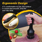 Meat Tenderizer – Stainless Steel Needle Blades for more tender and faster cooked meat!