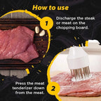 Meat Tenderizer – Stainless Steel Needle Blades for more tender and faster cooked meat!