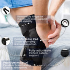 ACL Knee Brace for Knee Support and Stability | Reduces Pain, Swelling, and Limits Motion | Ideal for Recovery and Injury Protection