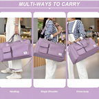 Waterproof Travel Bag with Shoe Compartment – Lightweight Weekend Bag with Plenty of Storage Space
