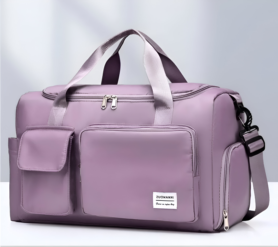 Waterproof Travel Bag with Shoe Compartment – Lightweight Weekend Bag with Plenty of Storage Space