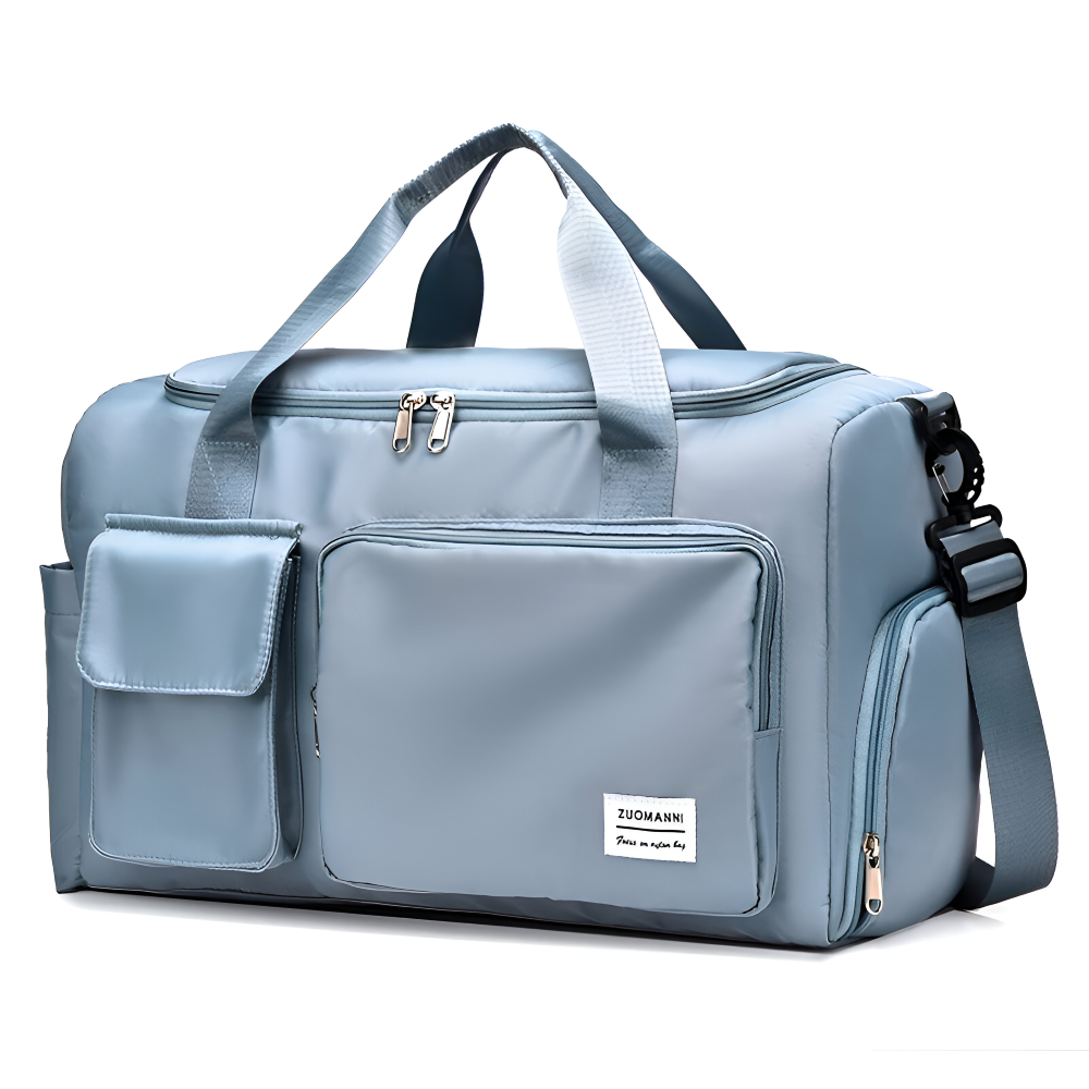 Waterproof travel bag with shoe compartment – Lightweight weekend bag with plenty of storage space