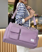 Waterproof travel bag with shoe compartment – Lightweight weekend bag with plenty of storage space