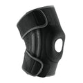 Adjustable knee brace with spring support for larger sizes