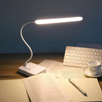 LumoFlex Adjustable Desk Lamp – Rechargeable or Plug-In with Flexible Neck & Dimmable Light