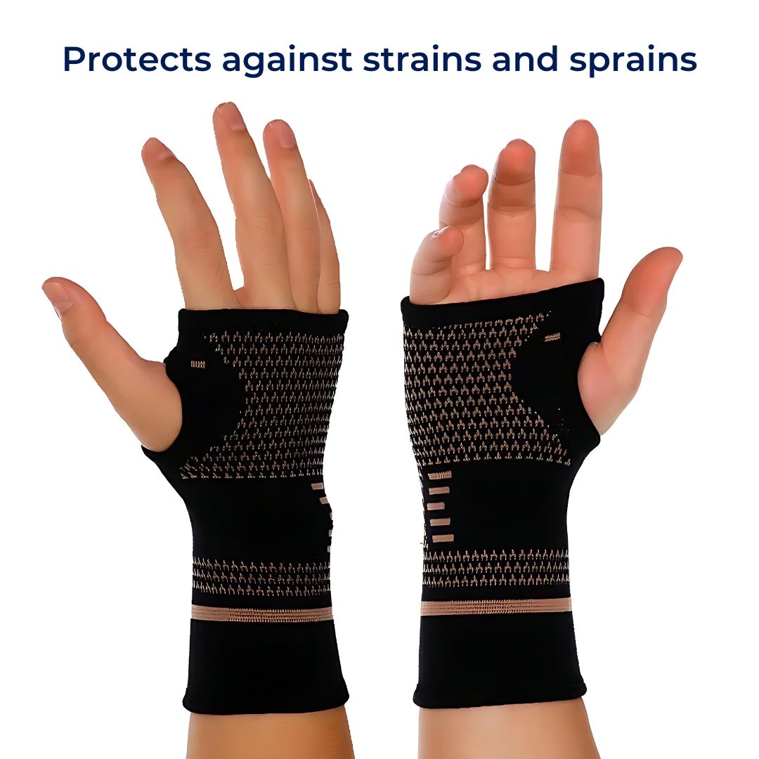 FlexiSupport Wrist Brace | Daily Support and Pain Relief - Breathable, Ideal for Injuries, Chronic Pain - Post-Surgery Recovery