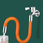 Flexible faucet extension – 50cm 360° swivel & water-saving