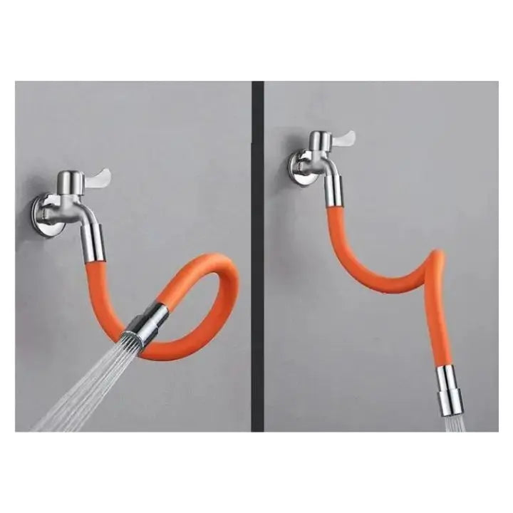 Flexible faucet extension – 50cm 360° swivel & water-saving