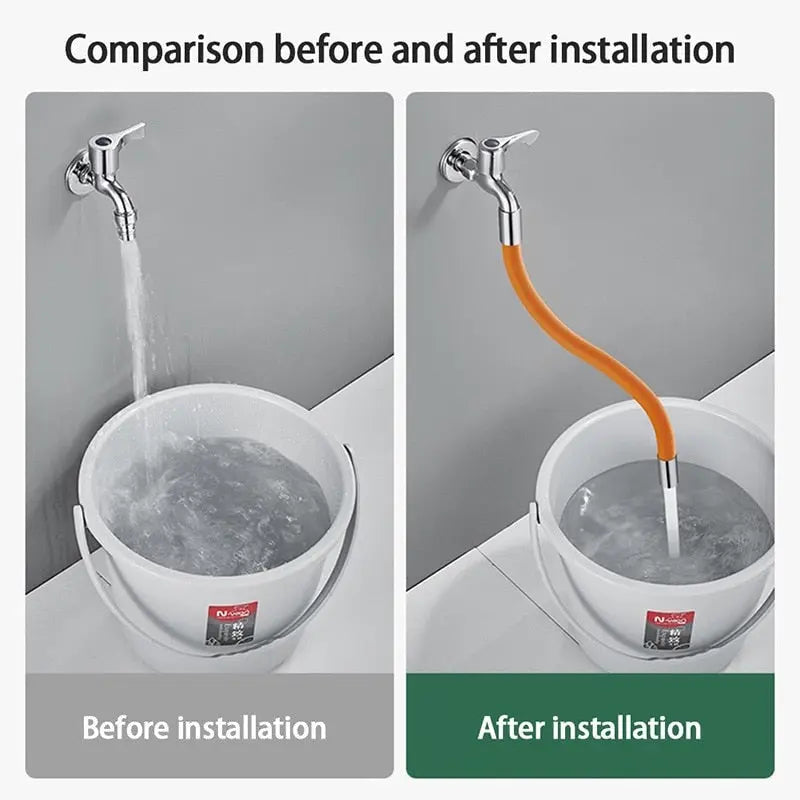 Flexible 360° Faucet Extender – Easy Water Access