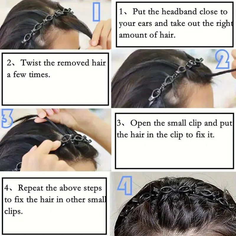 Flexible Hair Styling Clip with Adjustable Strong Hold
