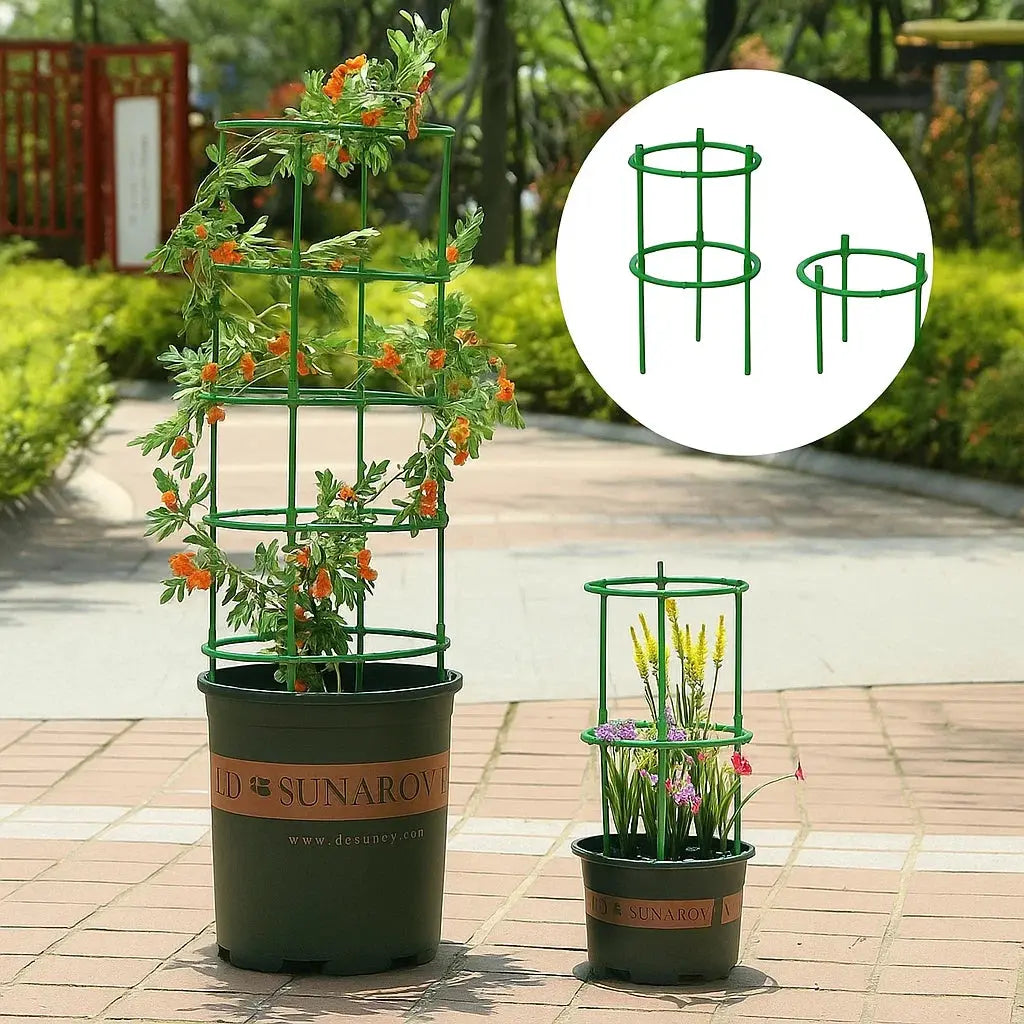 Flexible Plant Support Frame — Weatherproof Garden Support with Tool-Free Assembly