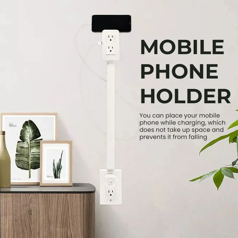 Flexible plug adapter with swivel joint – Practical for hard-to-reach sockets