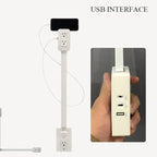 Flexible plug adapter with swivel joint – Practical for hard-to-reach sockets