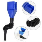 Flexible funnel with wide opening and built-in filter – No more spills!