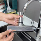 Flexible waterfall kitchen faucet with multiple spray modes