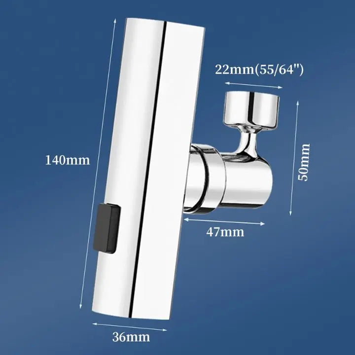 Flexible waterfall kitchen faucet with multiple spray modes