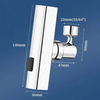 Flexible waterfall kitchen faucet with multiple spray modes