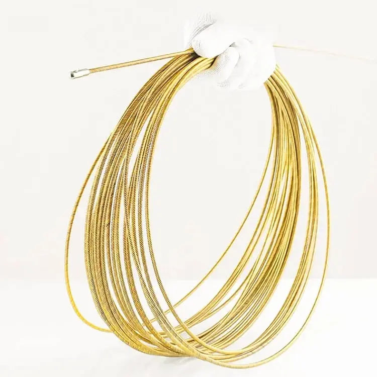 Flexible pull wire for electrical and network cables