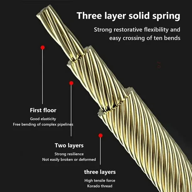 Flexible pull wire for electrical and network cables