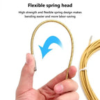 Flexible pull wire for electrical and network cables