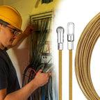 Flexible pull wire for electrical and network cables