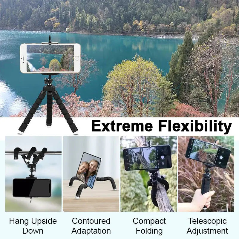 Flexible Octopus Mini Tripod for Cameras and Smartphones