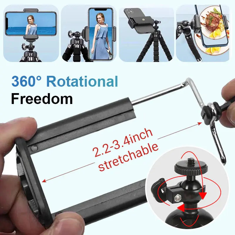 Flexible Octopus Mini Tripod for Cameras and Smartphones