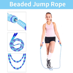 Adjustable Beaded Jump Rope for Effective Cardio Training