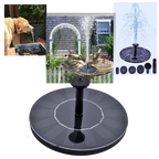 Floating solar water fountain