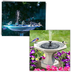 Floating solar water fountain
