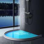 Water-repellent silicone barrier for showers