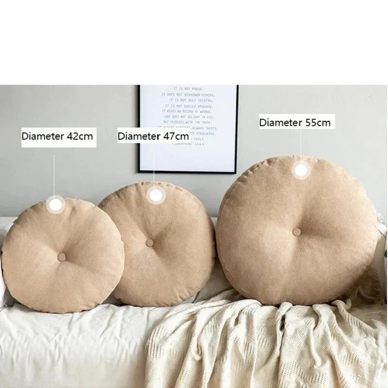 Round meditation and yoga cushion – Comfortable floor cushion for relaxation & comfort