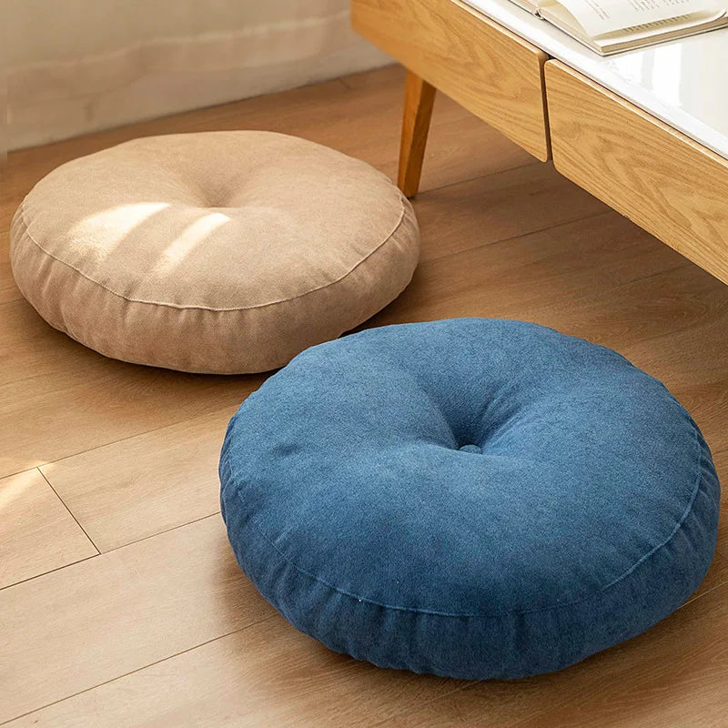 Round meditation and yoga cushion – Comfortable floor cushion for relaxation & comfort