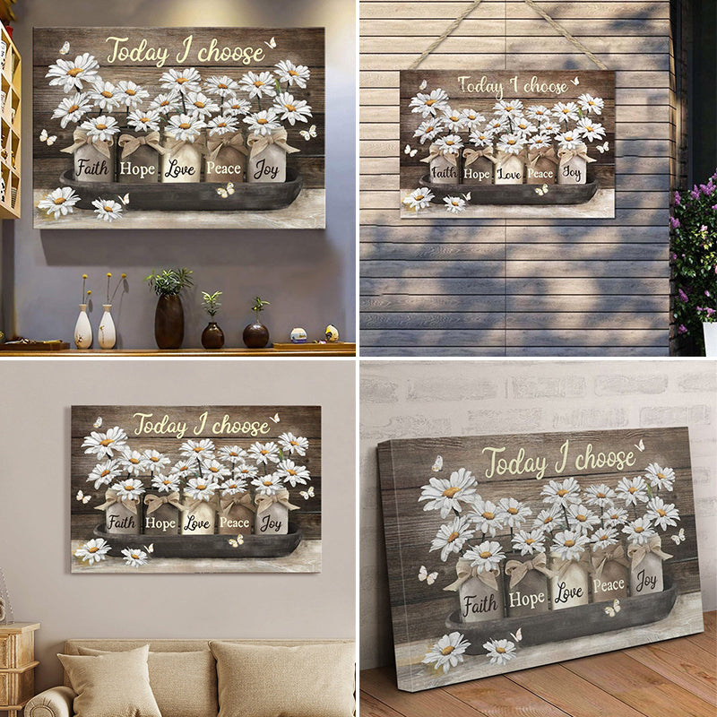 Floral Decorative Painting Core Canvas