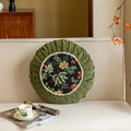 Floral Medley Velvet Round Cushion