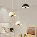 Elegant pendant lamp in pod shape with dimming function