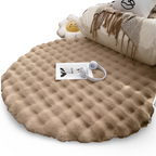 Round Soft Non-slip Doormat – Cozy Fleece Home Decoration