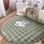 Round Soft Non-slip Doormat – Cozy Fleece Home Decoration