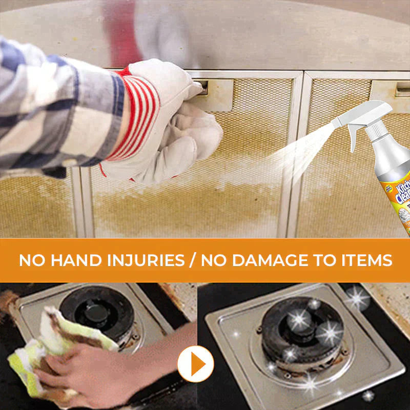 Foam cleaning agent for kitchen