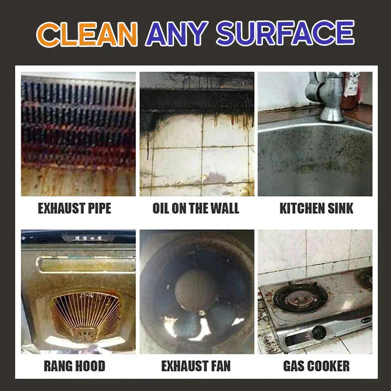 Foam cleaning agent for kitchen