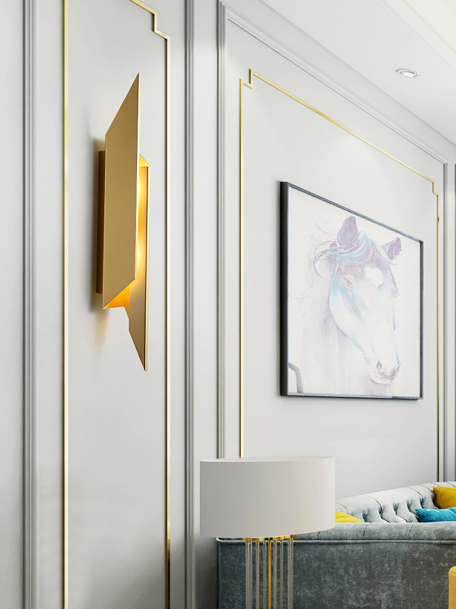 Minimalist Wall Lamp with Design Accent