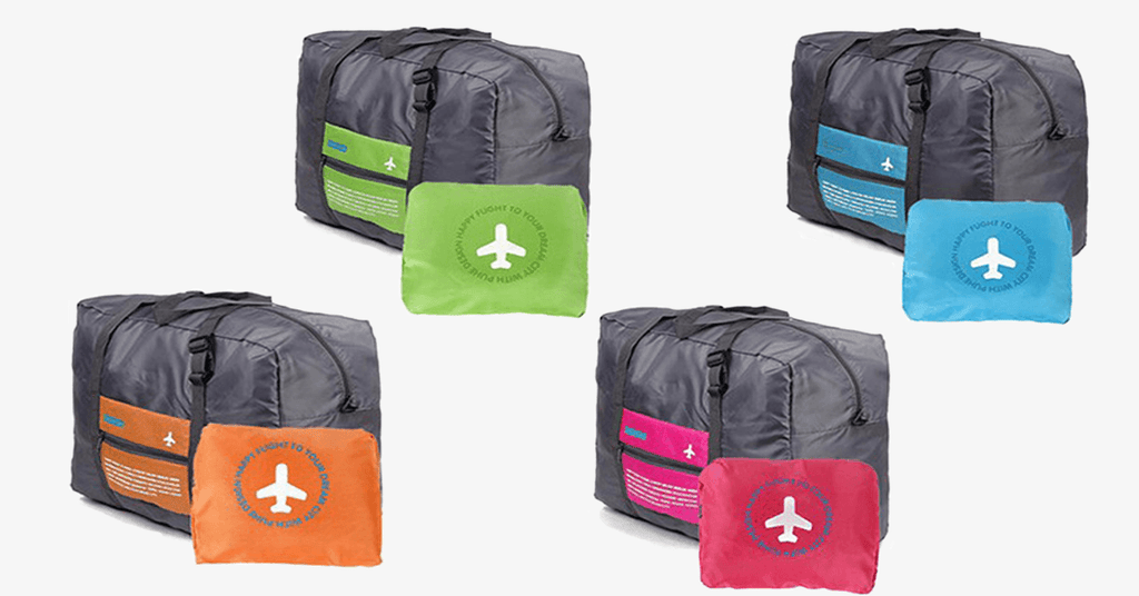 Foldable Duffel Bag - Made from nylon with durability - Adjustable straps - Sturdy handle - Foldable design