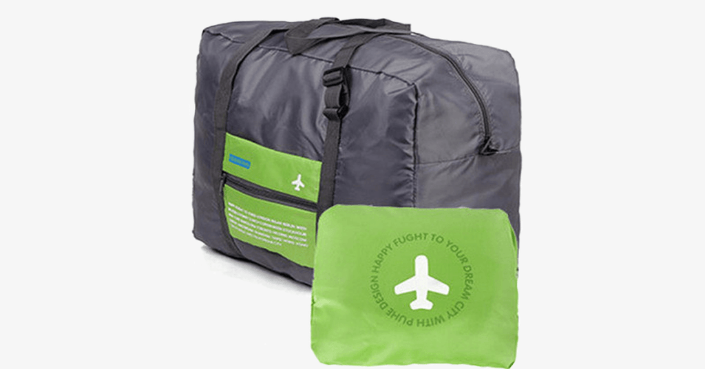 Foldable Duffel Bag - Made from nylon with durability - Adjustable straps - Sturdy handle - Foldable design
