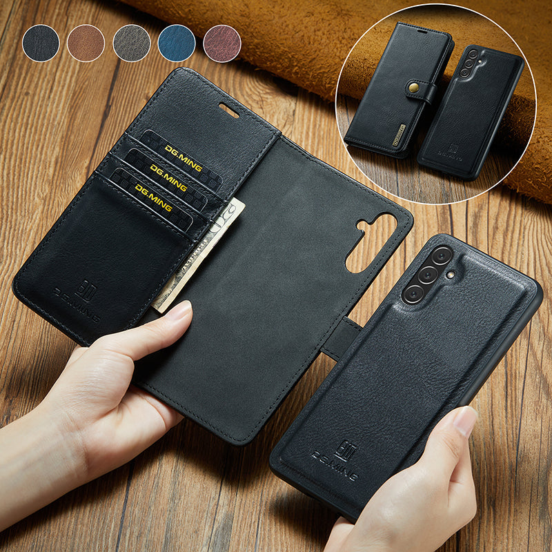 2 in 1 removable flip leather case for Samsung Galaxy