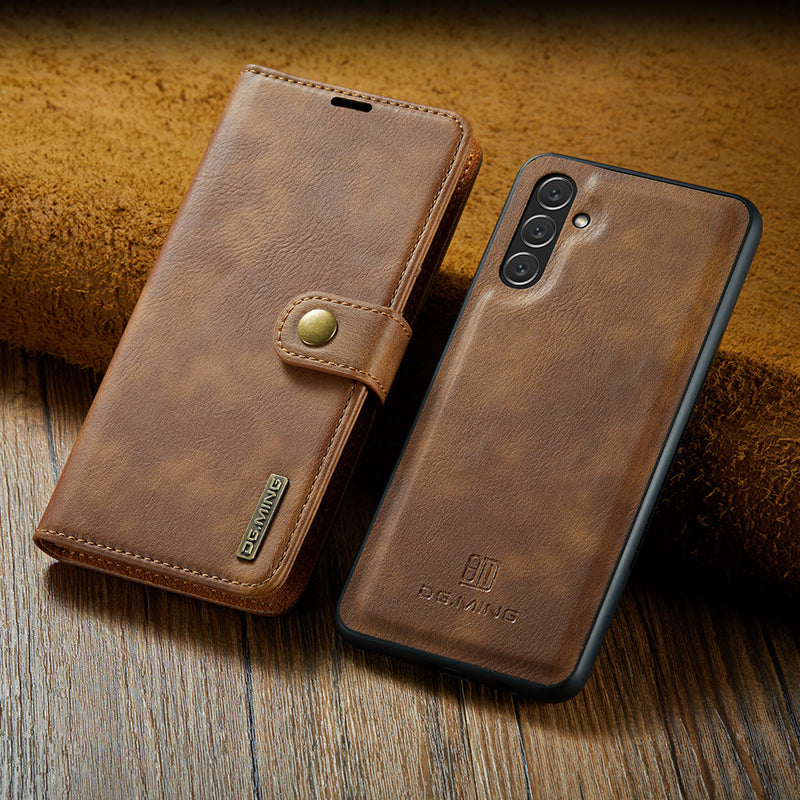 2 in 1 removable flip leather case for Samsung Galaxy